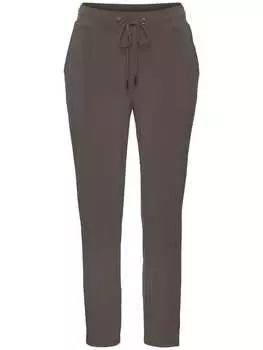 Тканевые брюки LASCANA, серо-коричневый