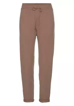 Тканевые брюки LASCANA Tapered Pants, коричневый