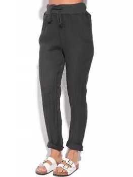 Тканевые брюки Le Jardin du Lin, черный