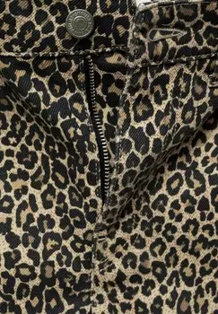 Тканевые брюки LEOPARD Mango, коричневый