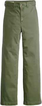 Тканевые брюки LEVI'S Wide leg Pants, зеленый