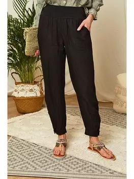 Тканевые брюки Lin Passion, черный