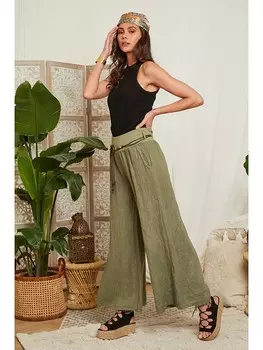 Тканевые брюки Lin Passion, хаки