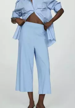 Тканевые брюки LINOVIS Mango, светло-голубой