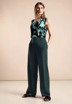 Тканевые брюки LOOSE FIT Street One, пестрый зеленый
