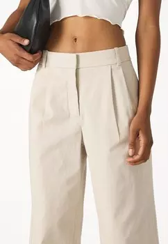 Тканевые брюки LOW RISE WIDE LEG Abercrombie & Fitch, песочный