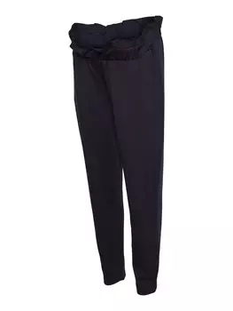 Тканевые брюки MAMALICIOUS Tapered Pants Lif, ночной синий