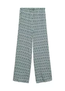 Тканевые брюки Mango Kids, кремовый