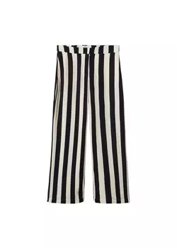 Тканевые брюки MANGO Wide leg Pants Ald, черный