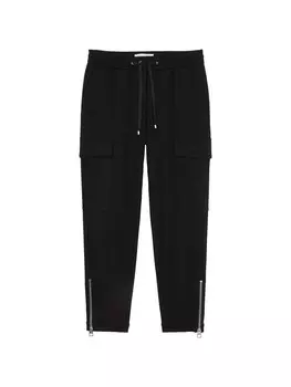Тканевые брюки Marc O'Polo Cargo-Travelpants tapered, черный