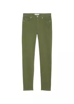 Тканевые брюки Marc O'Polo Slim fit Pants Lulea, оливковый