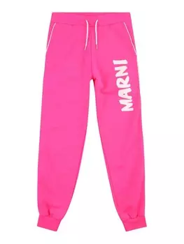 Тканевые брюки Marni Tapered Pants, цвет neon pink