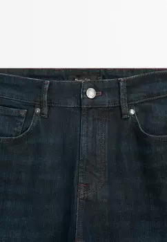 Тканевые брюки Massimo Dutti, синий деним