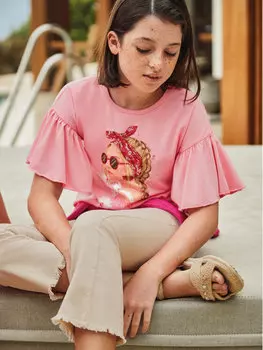 Тканевые брюки Mayoral, бежевый