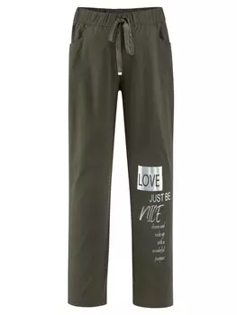 Тканевые брюки MIAMODA n, хаки