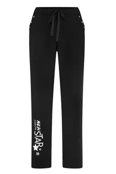 Тканевые брюки MIAMODA Regular Pants, черный