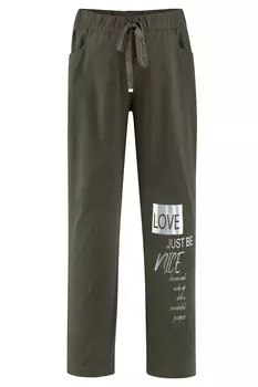 Тканевые брюки MIAMODA Regular Pants, хаки