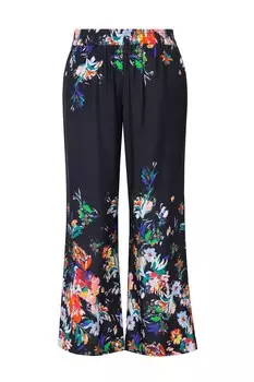 Тканевые брюки MIAMODA Wide leg Pants, черный
