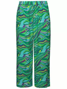 Тканевые брюки MIAMODA, зеленый