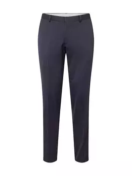 Тканевые брюки Michael Kors Regular Pleated Pants, темно-синий