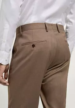 Тканевые брюки MILAN Mango, бежевый