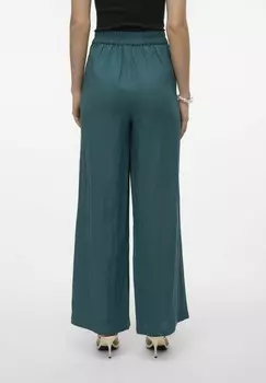 Тканевые брюки Mit Weitem Beinschnitt Vmgiselle Hohe Taille Vero Moda, зеленый