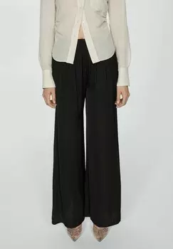 Тканевые брюки MOON Mango, черный