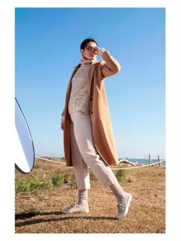 Тканевые брюки Mus & Bombon, бежевый