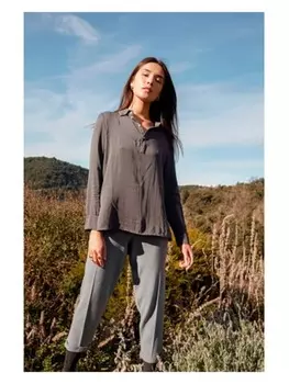 Тканевые брюки Mus & Bombon, серый