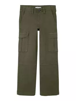 Тканевые брюки NAME IT Regular Pants NKMRyan, темно-зеленый