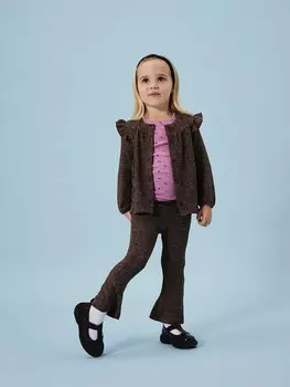 Тканевые брюки name it Schlaghose Rose, коричневый