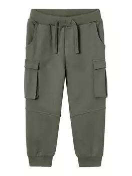Тканевые брюки NAME IT Tapered Pants NMNOli, оливковый