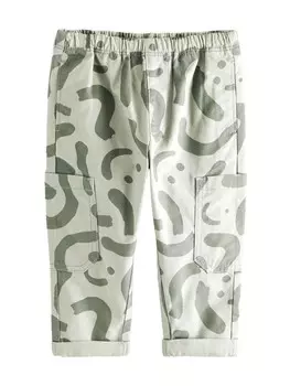 Тканевые брюки Next Loose fit Pants, зеленый