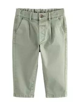 Тканевые брюки Next Regular Pants, оливковый