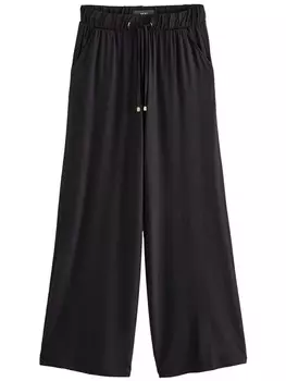 Тканевые брюки Next Wide leg Pants, черный