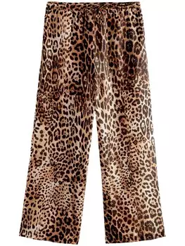 Тканевые брюки Next Wide leg Pants, коричневый