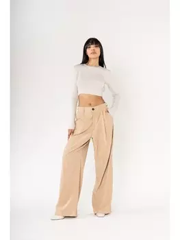 Тканевые брюки Nina Carter, бежевый