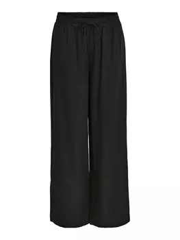 Тканевые брюки OBJECT Wide leg Pants Tilda, черный
