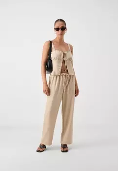 Тканевые брюки ONLAMAHLE STRAIGHT PULL UP ONLY Petite, бежевый