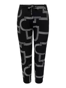 Тканевые брюки ONLY Carmakoma Curvy Plus Size Kordelzug elastischen Bndchen, черный