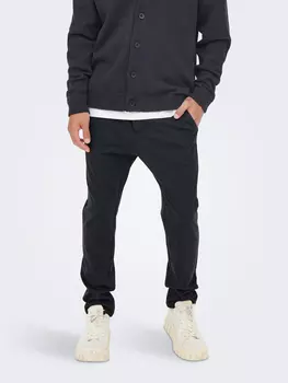 Тканевые брюки ONLY Relaxed Ripped Stoff Bequeme Sommer Freizeit Pants ONSLINUS, темно синий