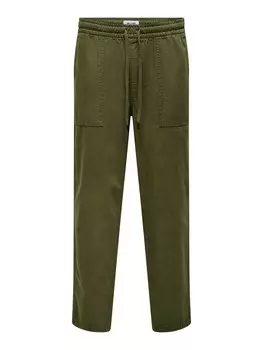 Тканевые брюки Only & Sons Regular Pants ONSSinus, оливковый