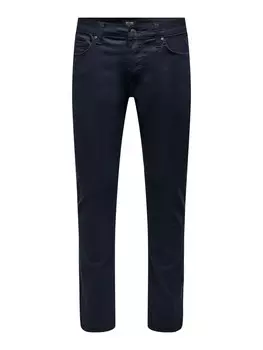 Тканевые брюки Only & Sons Slim fit Pants Loom, темно-синий