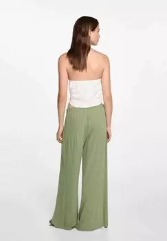 Тканевые брюки OPEN Mango Kids, хаки