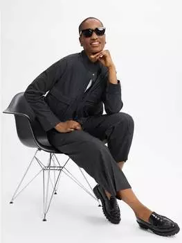 Тканевые брюки OPUS, черный