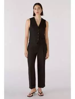 Тканевые брюки Oui, черный