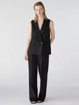 Тканевые брюки Oui Marlenehose, черный