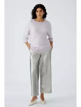 Тканевые брюки Oui, серебряный