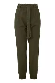 Тканевые брюки Oxmo Tapered Pants, оливковый