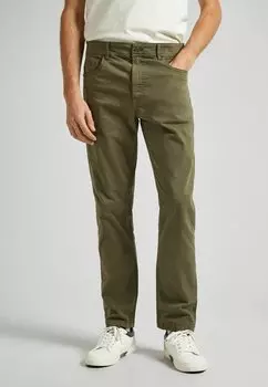 Тканевые брюки Pepe Jeans, зеленый